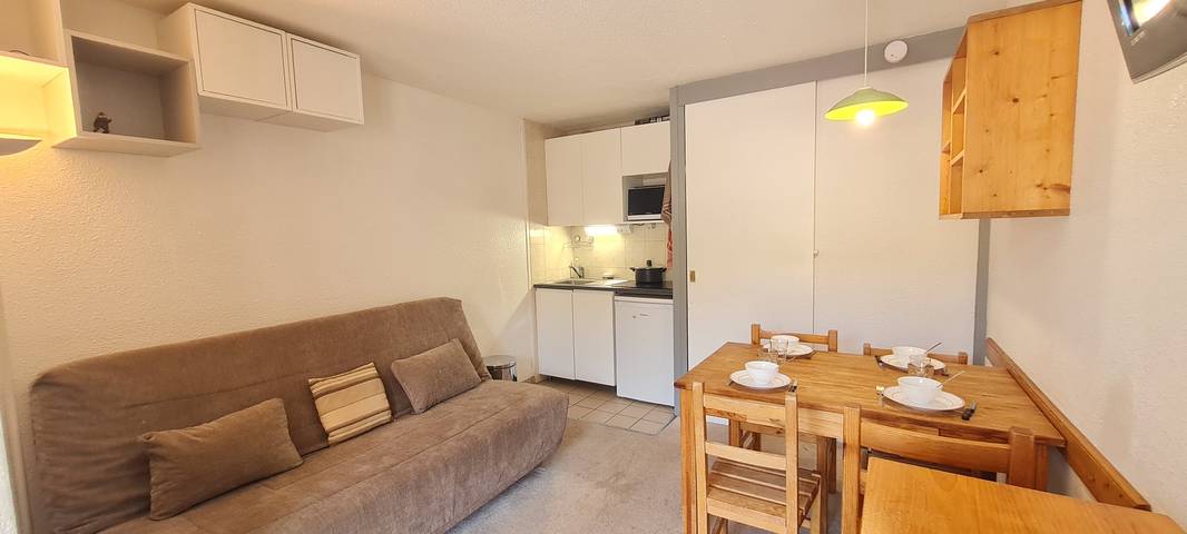 Studio voor 4 personen, met balkon in Les Deux Alpes