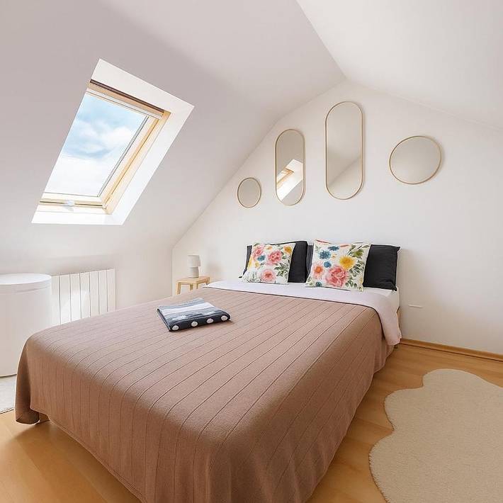 Appartement de vacances pour 3 personnes, avec vue et jardin