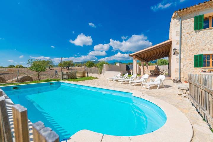 Villa 'Granja' mit Bergblick, privatem Pool und Wi-Fi in Inca, Mallorca Inselmitte