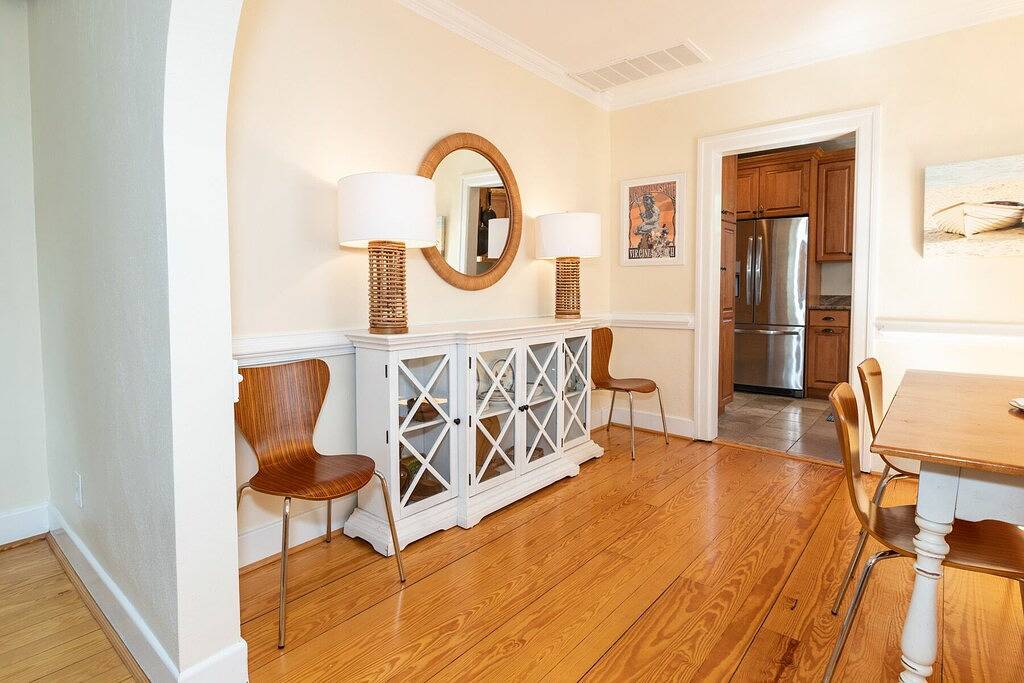 Charming 3 Br North End Beach Cottage One Block to the Beach - Private Parking + Private Backyard in Virginia Beach