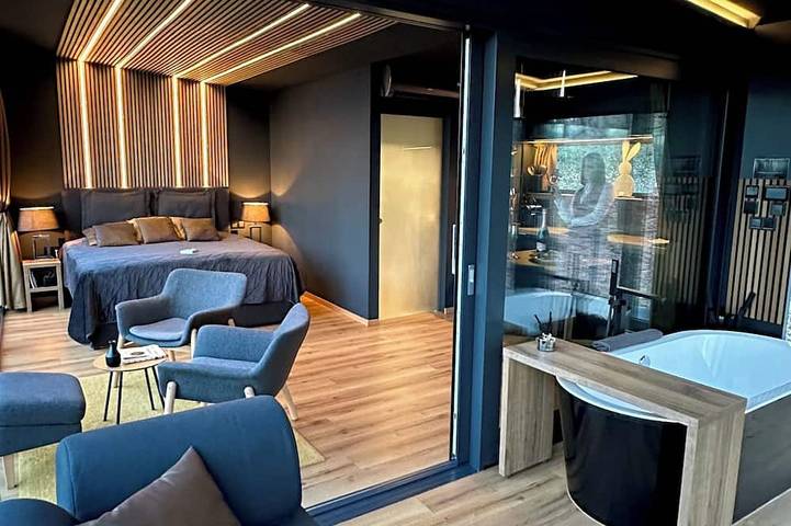 Blockhütte für 2 Personen, mit Sauna und Whirlpool sowie Garten in Ungarn - 2