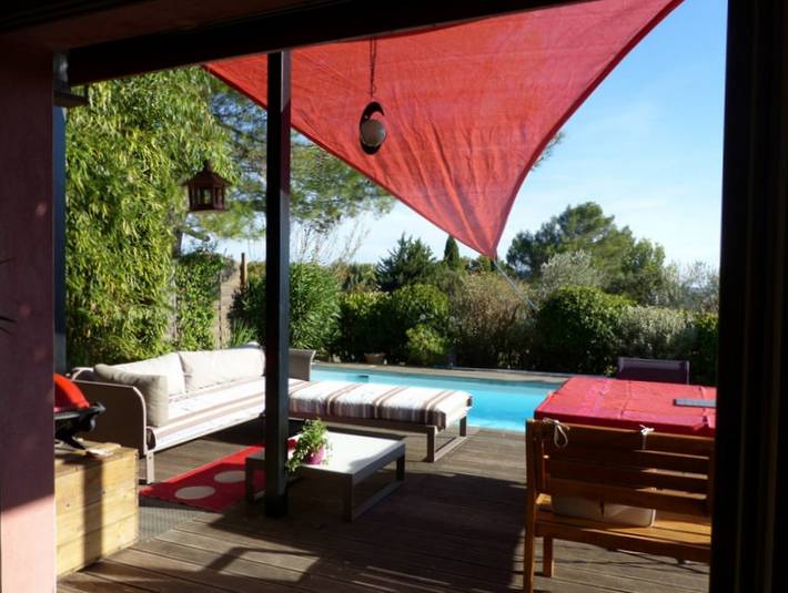 Villa pour 6 personnes, avec balcon ainsi que piscine et jardin en France - 2