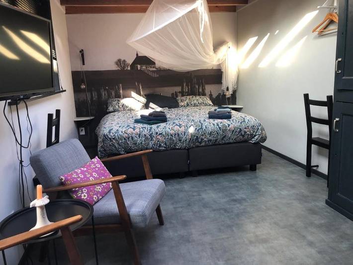Ferienwohnung für 2 Personen, mit Terrasse und Garten sowie Ausblick in Workum