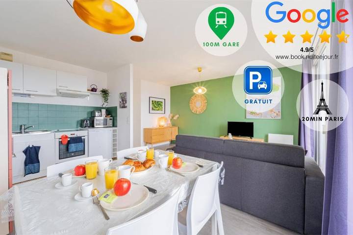 Gîte pour 4 personnes, avec terrasse, animaux acceptés à Saint-Cyr-l'École - 4