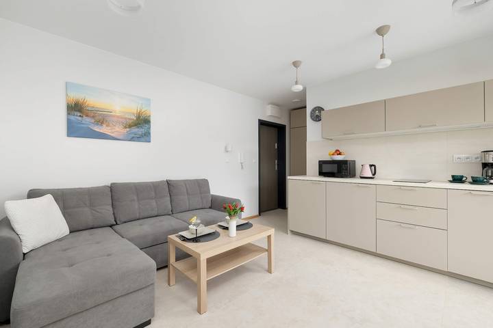 Apartament wakacyjny dla 4 osób, z Ogród w Niechorze