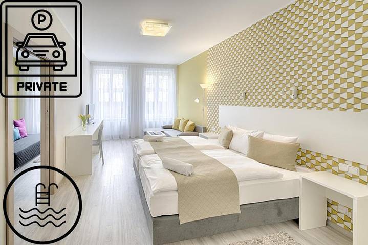 Ferienwohnung für 6 Personen, mit Pool und Ausblick in Karlsbad - 2