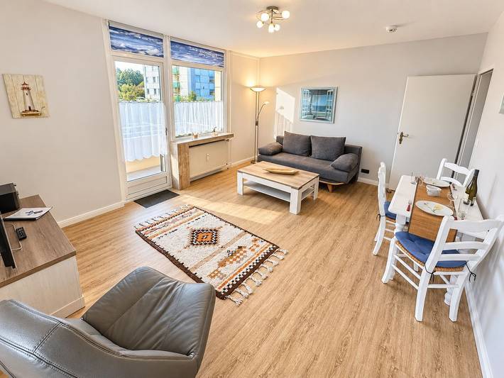 Ganze Wohnung, Modernes Apartment mit Balkon und umfangreicher Ausstattung in Westerland in Westerland, Sylt (Gemeinde)