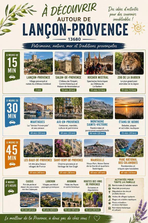 Location de vacances pour 9 personnes, avec Terrasse et Jardin à Lançon-Provence - 2