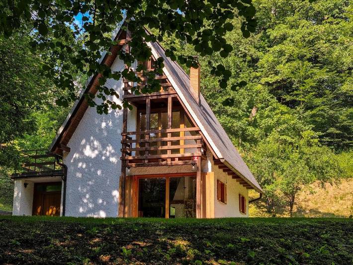 Ferienhaus für 11 Personen, mit Balkon und Terrasse sowie Garten und Ausblick in Bovec - 4