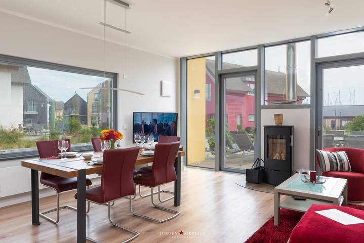 Ferienhaus mit meerblick für 6 Personen, mit Terrasse und Sauna sowie Ausblick und Seeblick in Heiligenhafen - 4