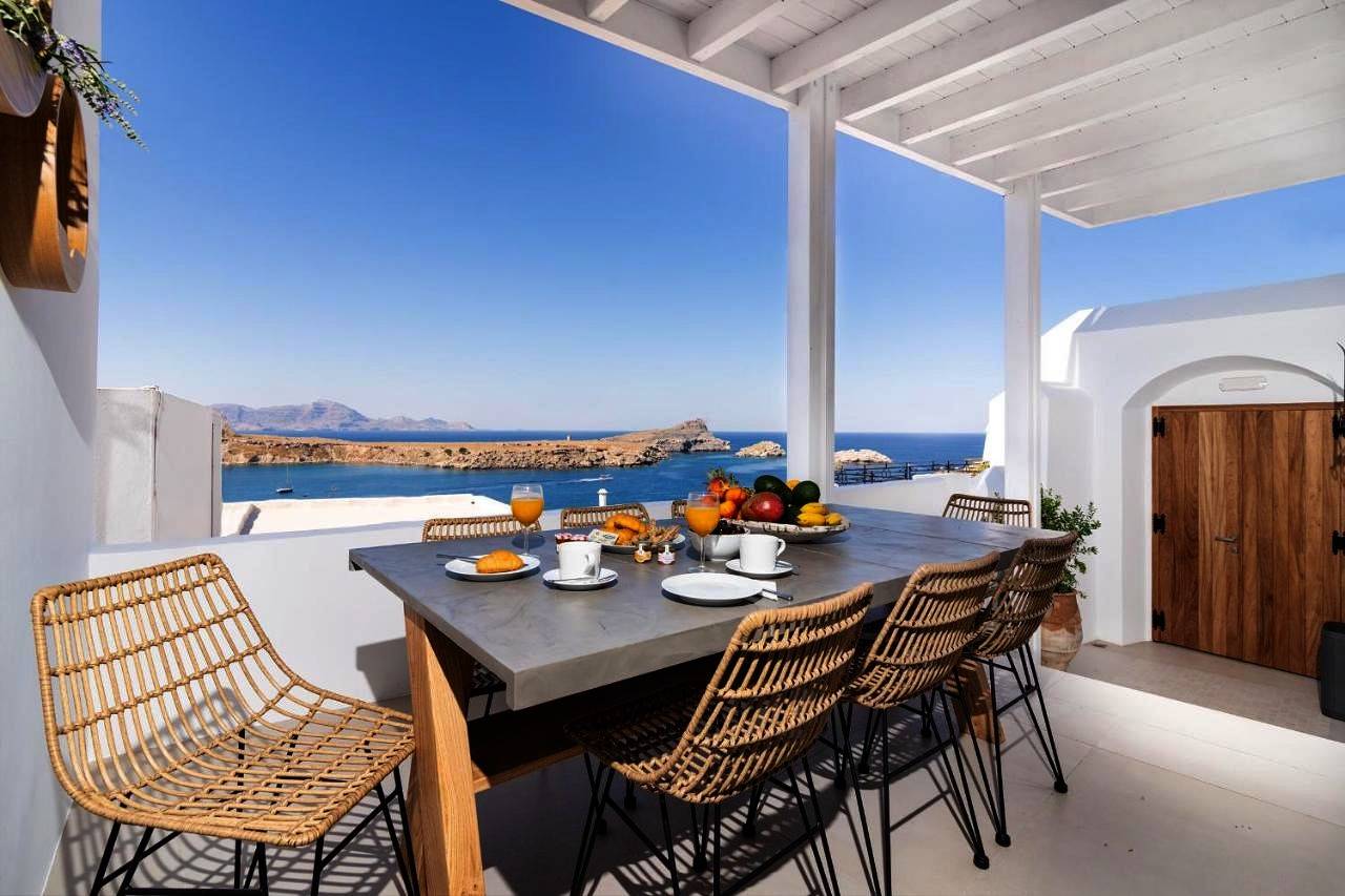 Suite with a Sea View in Lindos Beach, Lindos