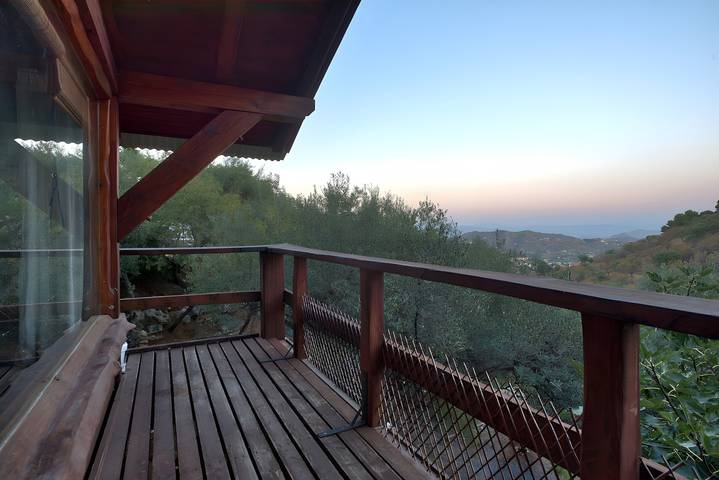 Cabaña Entre Olivos: vistas a la montaña, piscina privada y terraza exclusiva in Monda, Sierra de las Nieves