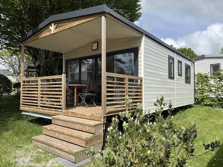 Mobil home pour 4 personnes, avec bassin pour enfant ainsi que sauna et piscine à Névez - 3