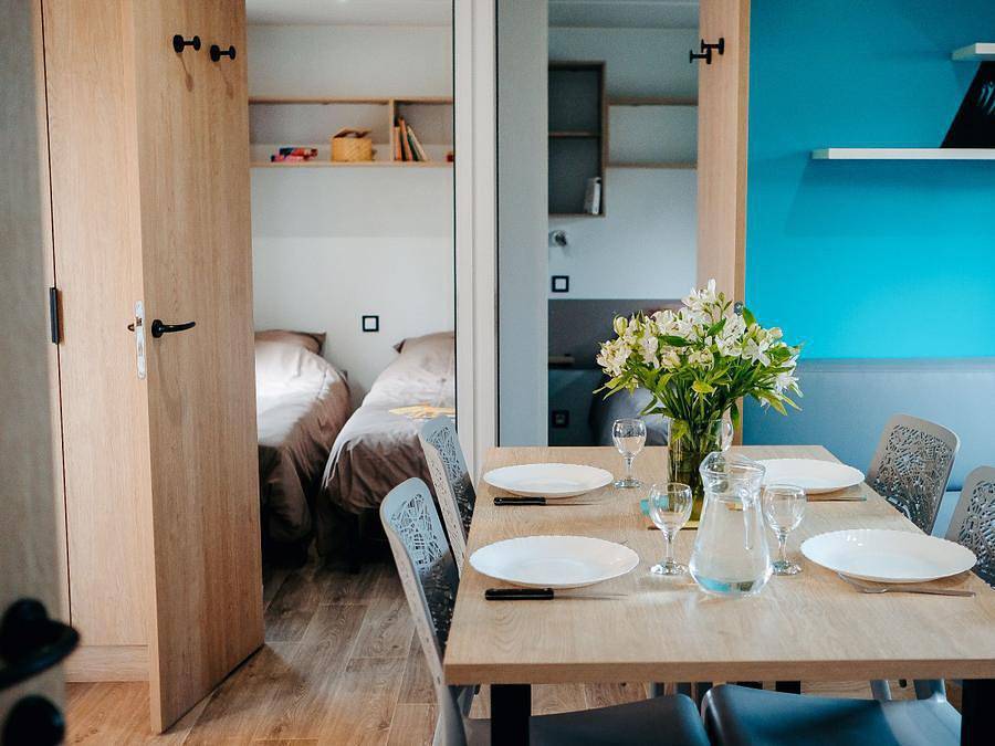 Camping Les Lacs d'Armagnac - Mobile home 8 persons - Mobil Home 78 Confort Climatise 4 Ch 1/8 persons in Bretagne-d'Armagnac, Gers
