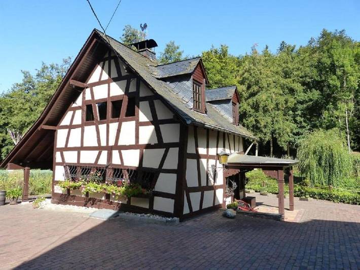 Ferienwohnung für 4 Personen, mit Terrasse und Garten sowie Sauna und Seeblick in Loreley