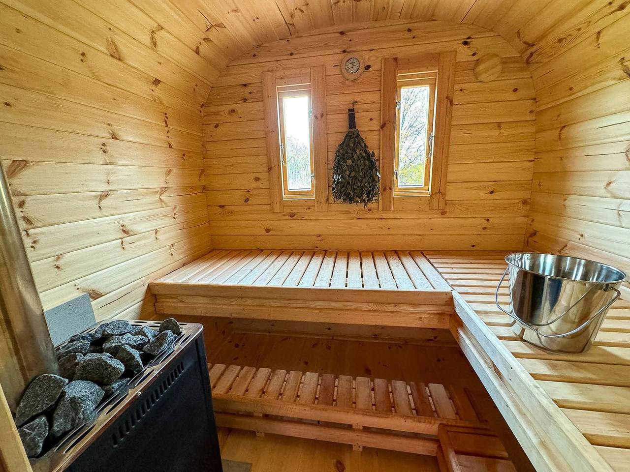 Finnische Weinberg Sauna in Spalt, Fränkisches Seenland