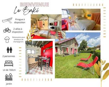 Gîte pour 2 personnes, avec jardin et vue à Devesset