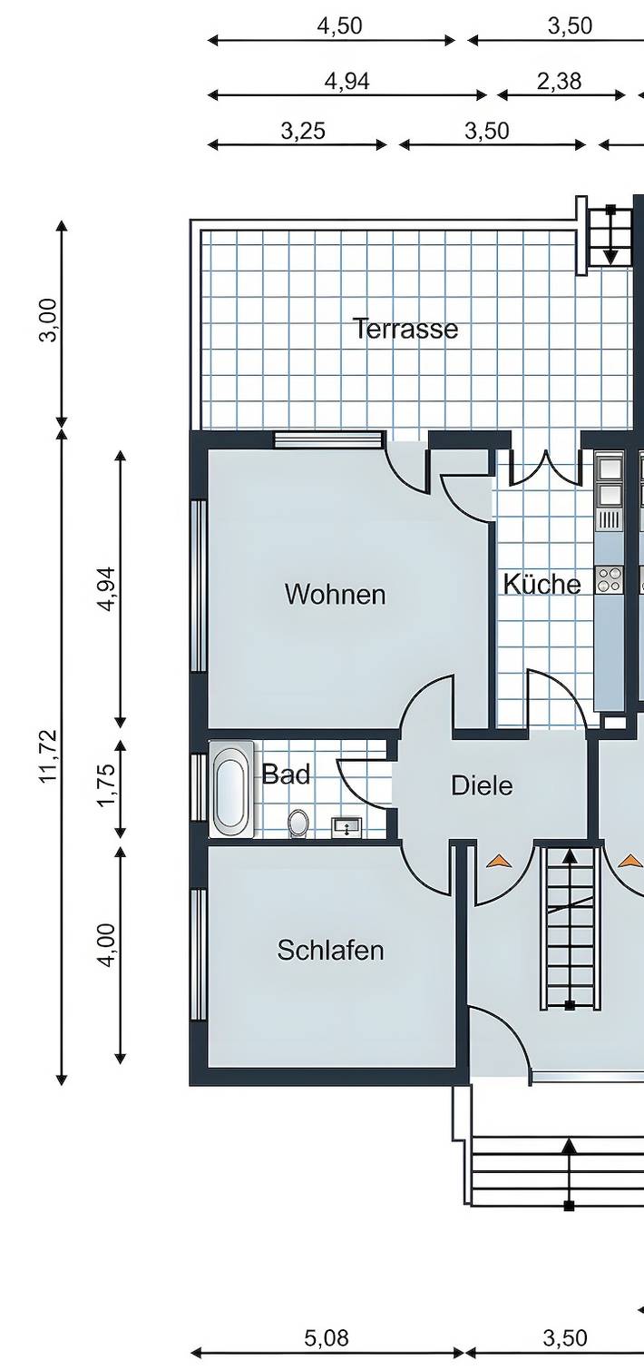 Ganze Wohnung, Wohnung Nr. 1 mit privater Terrasse, Gemeinschaftsgarten und Parkplatz - insg. 90 qm in Döse, Cuxhaven