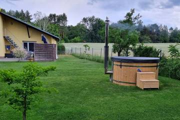 Ferienhaus für 4 Personen, mit Terrasse und Garten sowie Sauna und Whirlpool, mit Haustier in Wendisch Rietz