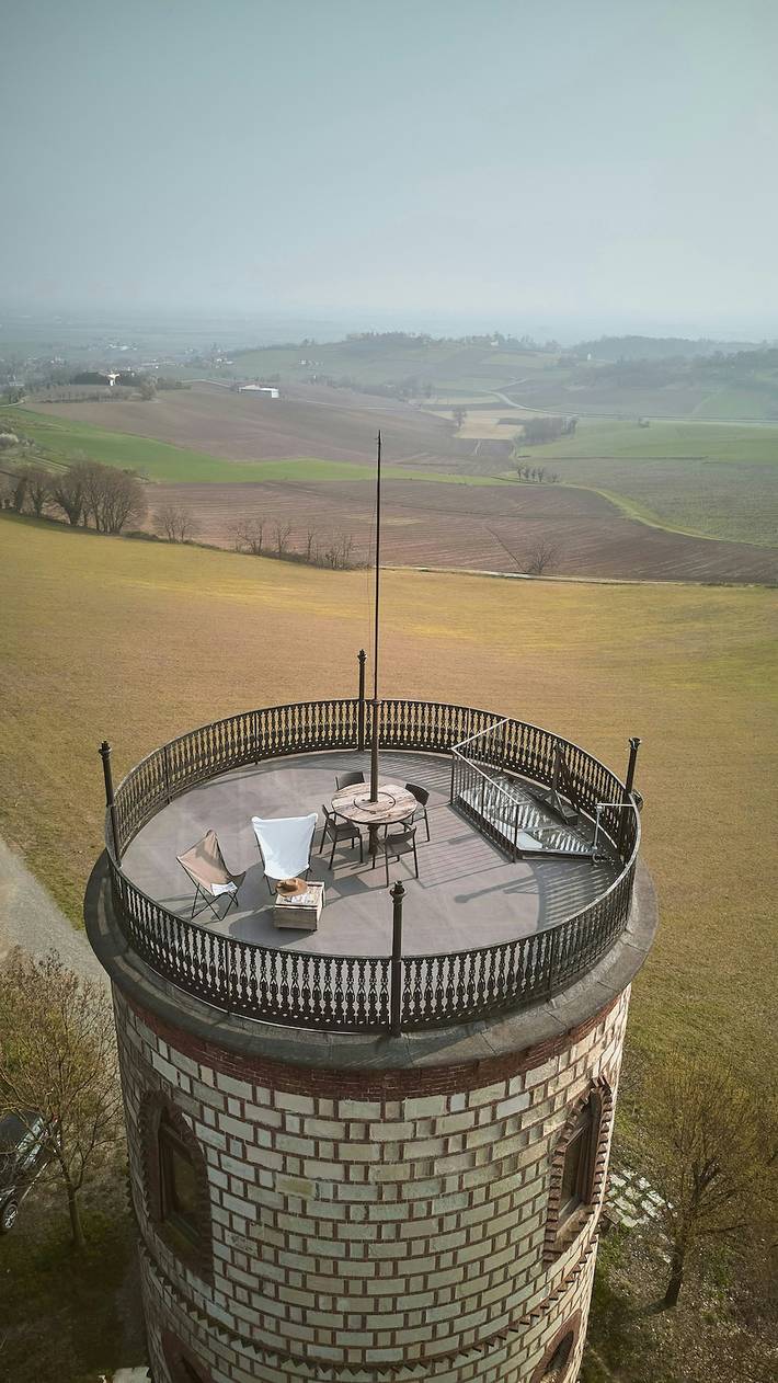 Tour historique avec vue sur le Monferrato in Rosignano Monferrato, Province d'Alexandrie