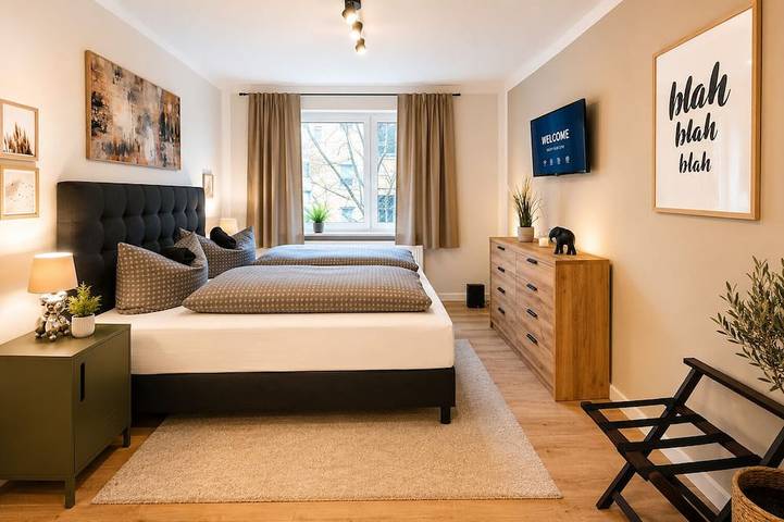 Appartement entier, Condominium-de Luxe-Salle de bain privée-Apartment für bis zu 6-Balcon in Vorderer Westen (Kassel), Cassel (Allemagne)