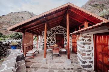 Chalet para 3 personas, con vistas y jardín en La Gomera