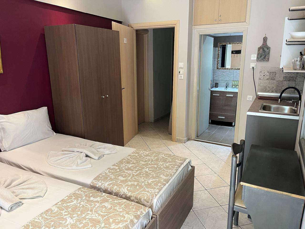 Ganzes Studio, Schönes Schlafzimmer für 4 Personen in Limenaria, nur fünf Minuten vom Zentrum entfernt in Limenaria, Thassos