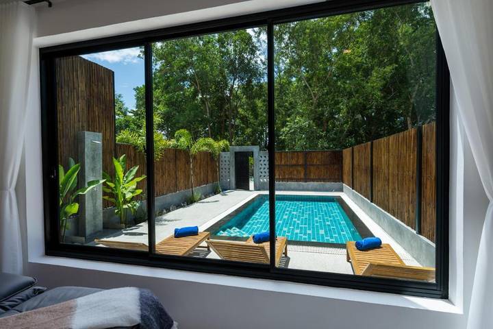 Villa pour 6 personnes, avec balcon ainsi que piscine et jardin - 1