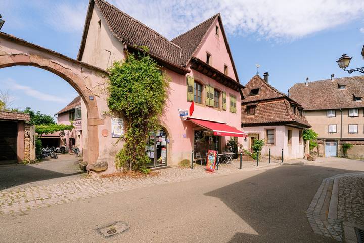 Gîte Lecaillon met uitzicht op de bergen in Mittelbergheim, Regio Sélestat-Erstein