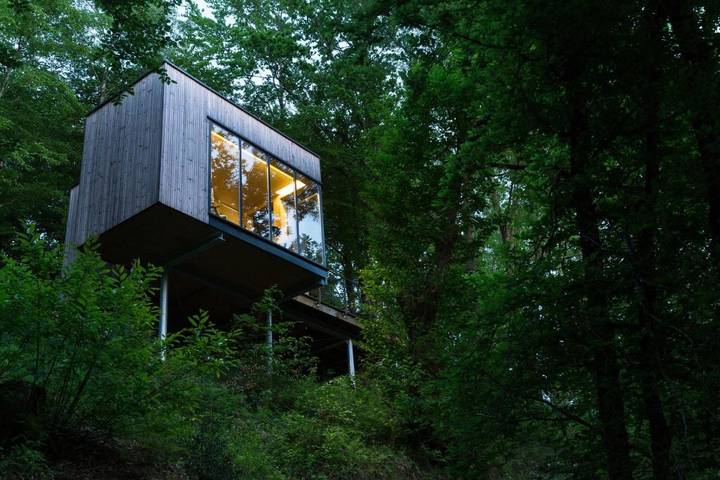 Lodge pour 4 personnes, avec jardin et vue - 1
