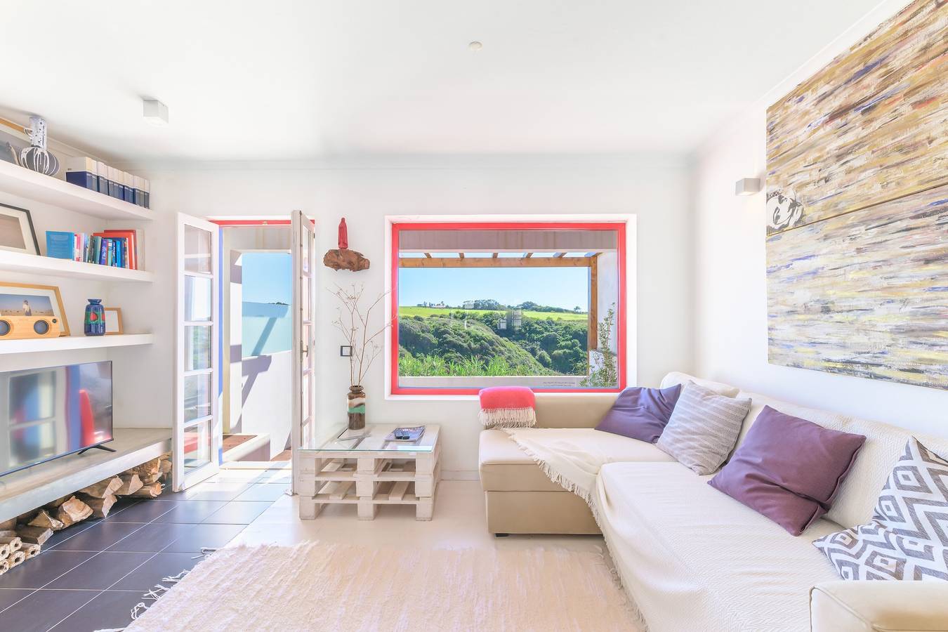 Holiday Home 'Stylish Alentejo Beach Houseporto' with Sea View, Private Terrace and Wi-Fi in Porto Covo, Costa Alentejana