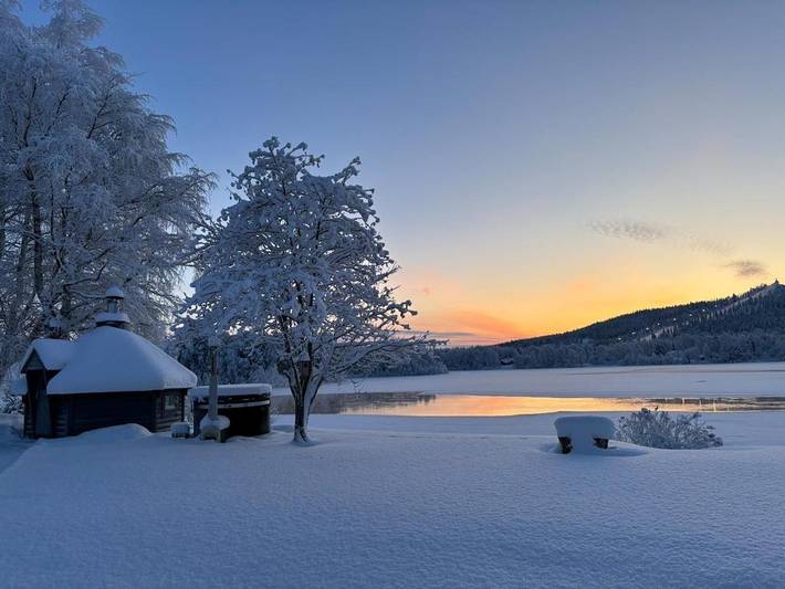 Ferienwohnung für 6 Personen, mit Sauna und Garten sowie Ausblick in Finnland
