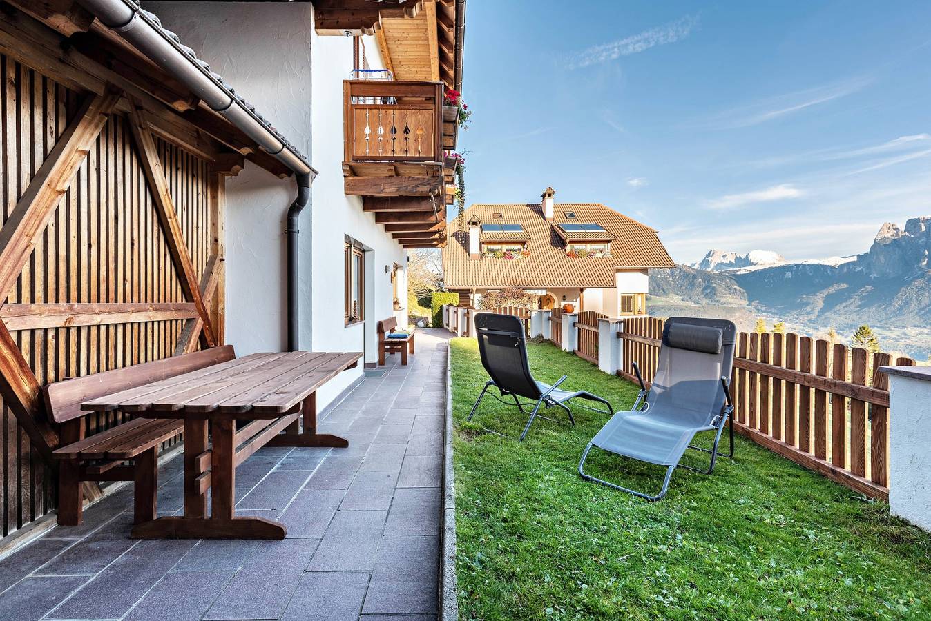 Ganze Wohnung, Ferienwohnung "Schlern" mit Bergblick, Garten, Terrasse und Wlan in Ritten, Sarntaler Alpen