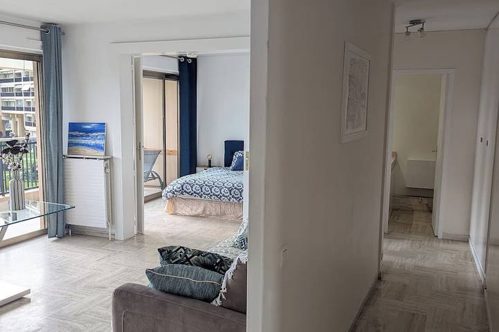 Appartement entier, Magnificent 2-room apartment with marina view near the sea in Mandelieu-la-Napoule, Massif de l'Esterel