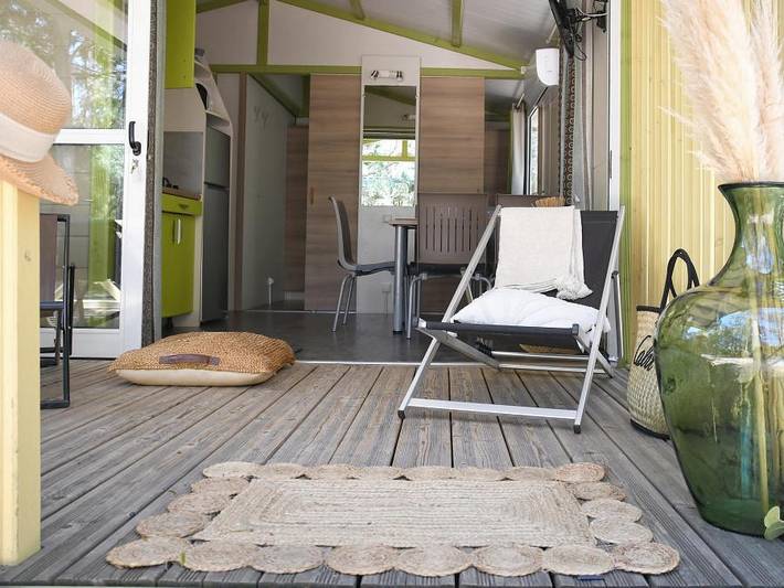 Camping Bella Vista - Chalet 4 personen - Chalet Muvrella Twin 25m² in Calvi, Calvi und Umgebung