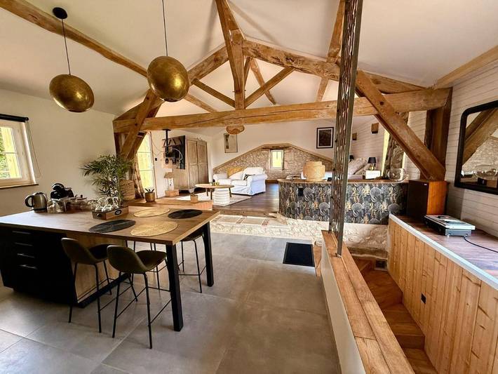 Gîte pour 2 personnes, avec Jacuzzi ainsi que Terrasse et Vue à Mauvezin