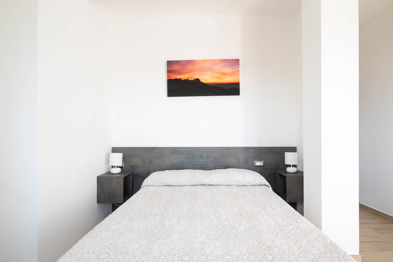 Chambre double avec salle de bain privée et terrasse panoramique in Jerzu, Barbagia