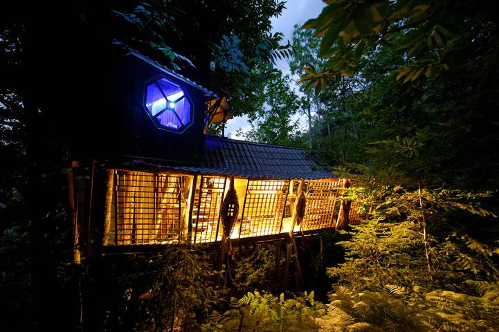 Cabane dans les arbres pour 6 personnes, avec terrasse ainsi que sauna et piscine dans l' Hérault - 3