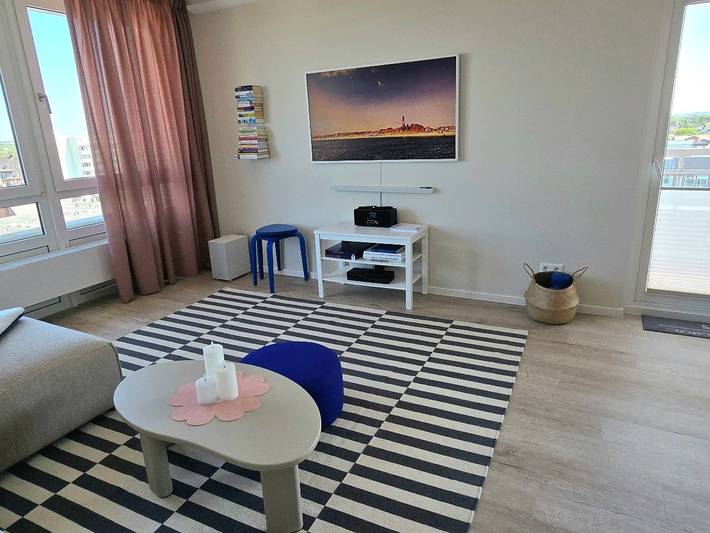 Ganze Wohnung, Moderne Ferienwohnung mit Balkon und privatem Parkplatz in Westerland (zentral) in Westerland, Sylt (Gemeinde)