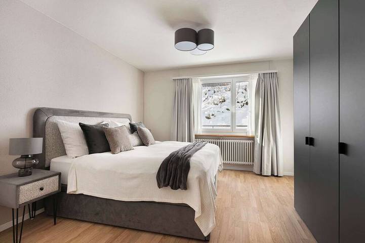 Ganze Wohnung, Zeitloser Alpenaufenthalt, Terrasse, Zentrum von Davos in Davos Platz 1, Davos