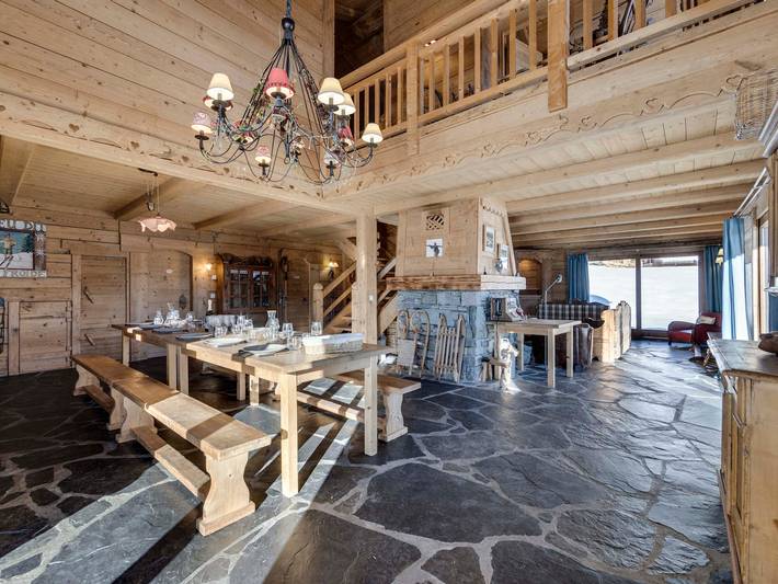 Chalet pour 15 personnes, avec balcon dans La Rosière - 2