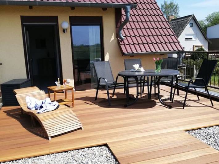 Bungalow für 3 Personen, mit Balkon und Terrasse sowie Garten in Trassenheide