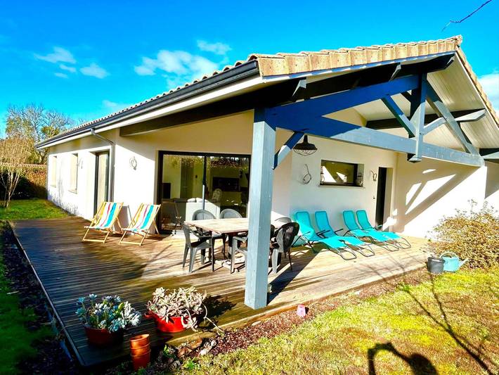 Location de vacances pour 6 personnes, avec jardin à Vielle-Saint-Girons