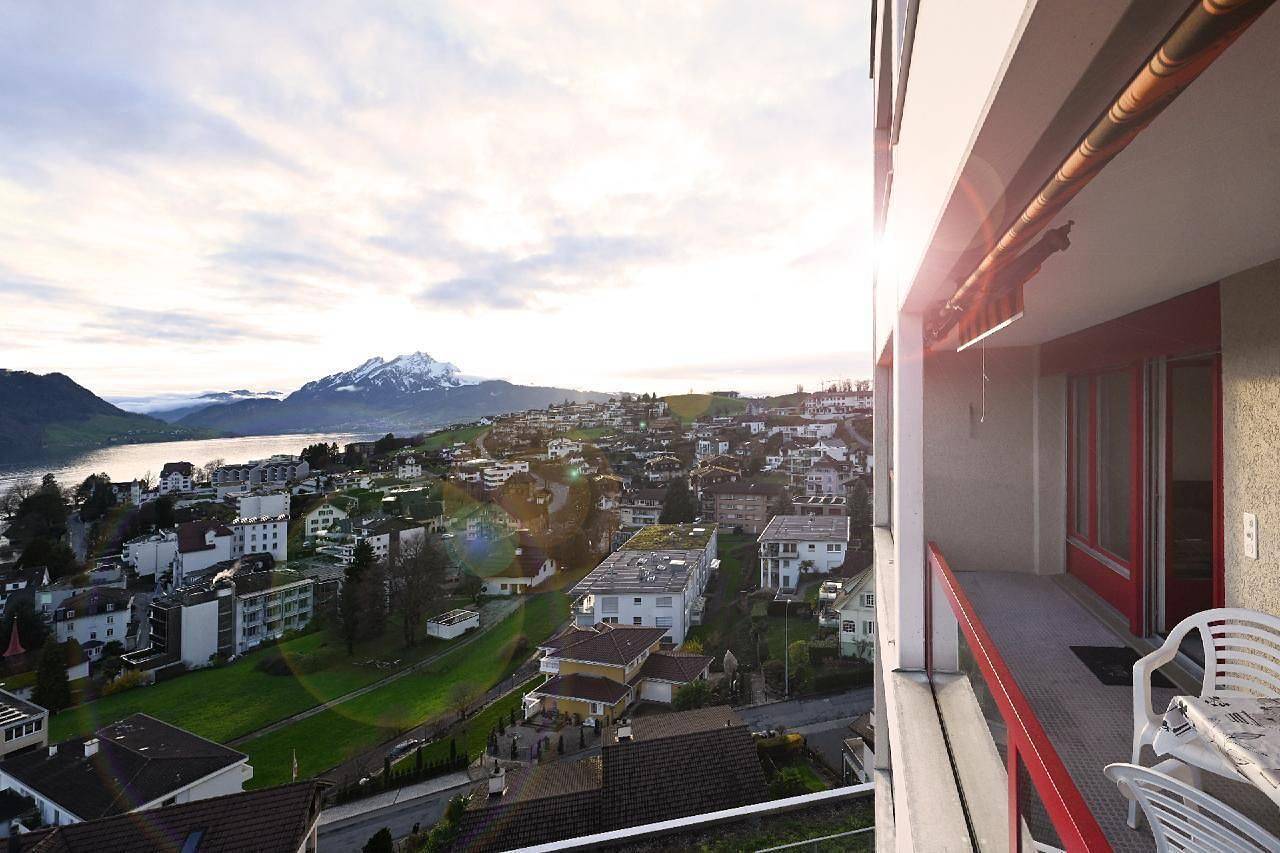 Apartamento vacacional entero, Acogedor apartamento Alpenblick in Weggis, Lago de los Cuatro Cantones