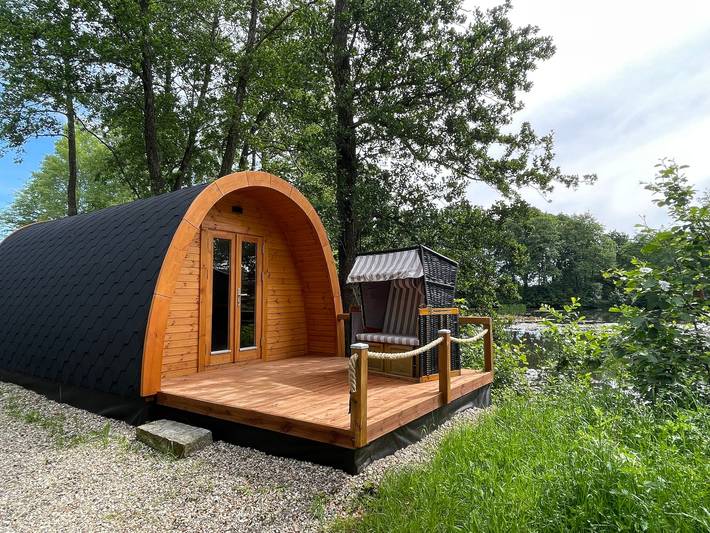 Ferienhaus mit Meerblick für 3 Personen, mit Terrasse und Ausblick, kinderfreundlich in Schleswig-Holstein