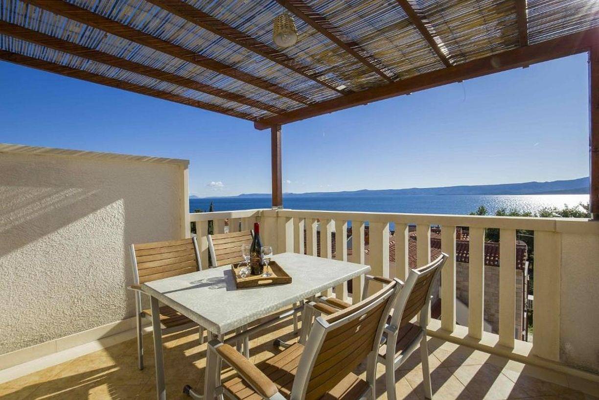 Ganze Wohnung, Ferienwohnung in Bol mit Meerblick, Terrasse, Klimaanlage, W-Lan (5121-1) in Bol, Brac