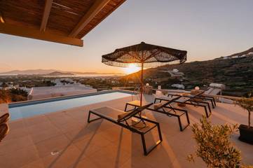 Villa für 2 Personen, mit Garten und Pool sowie Ausblick, mit Haustier auf Naxos