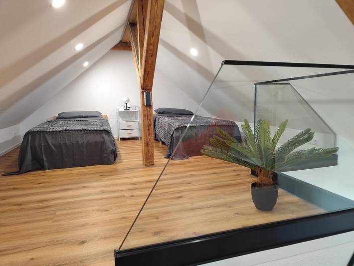 Ferienwohnung für 10 Personen, mit Terrasse und Garten sowie Sauna und Ausblick in Bad Buchau - 2