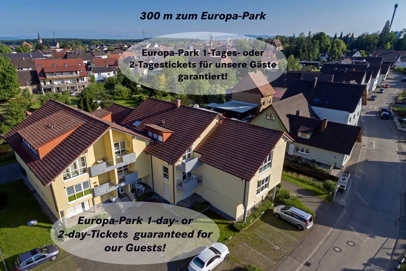 Apartamento vacacional entero, Fewo Bachblick in Europa-Park, Rust