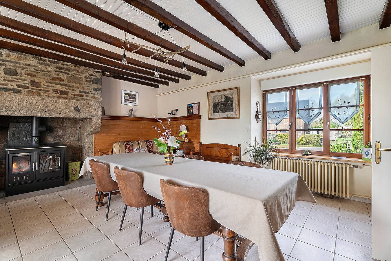 Domaine De La Roche – Gästezimmer „Chambre Nature“ mit gemeinsamer Terrasse und Garten in Mont-Dol, Mont-Saint-Michel-Bucht